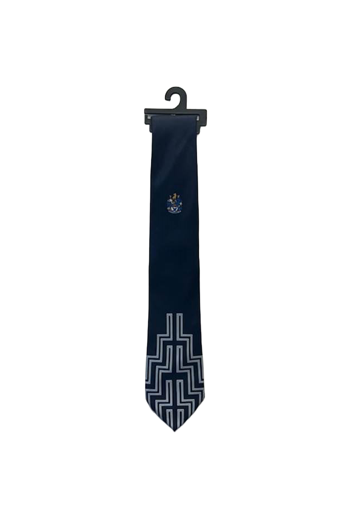 Timaru Boys High School Yr 13 Tie Navy/Silver/Royal 1SZ