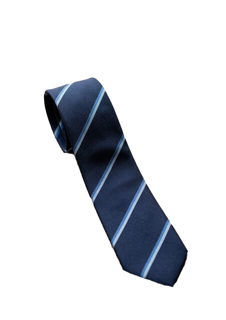 Timaru Boys High School Yr 11-12 Tie Navy/Royal/Silver 1SZ